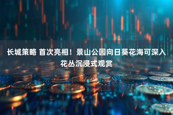 长城策略 首次亮相！景山公园向日葵花海可深入花丛沉浸式观赏